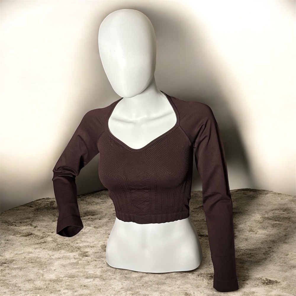 CORSET SEAMLESS LONG SLEEVE TOP